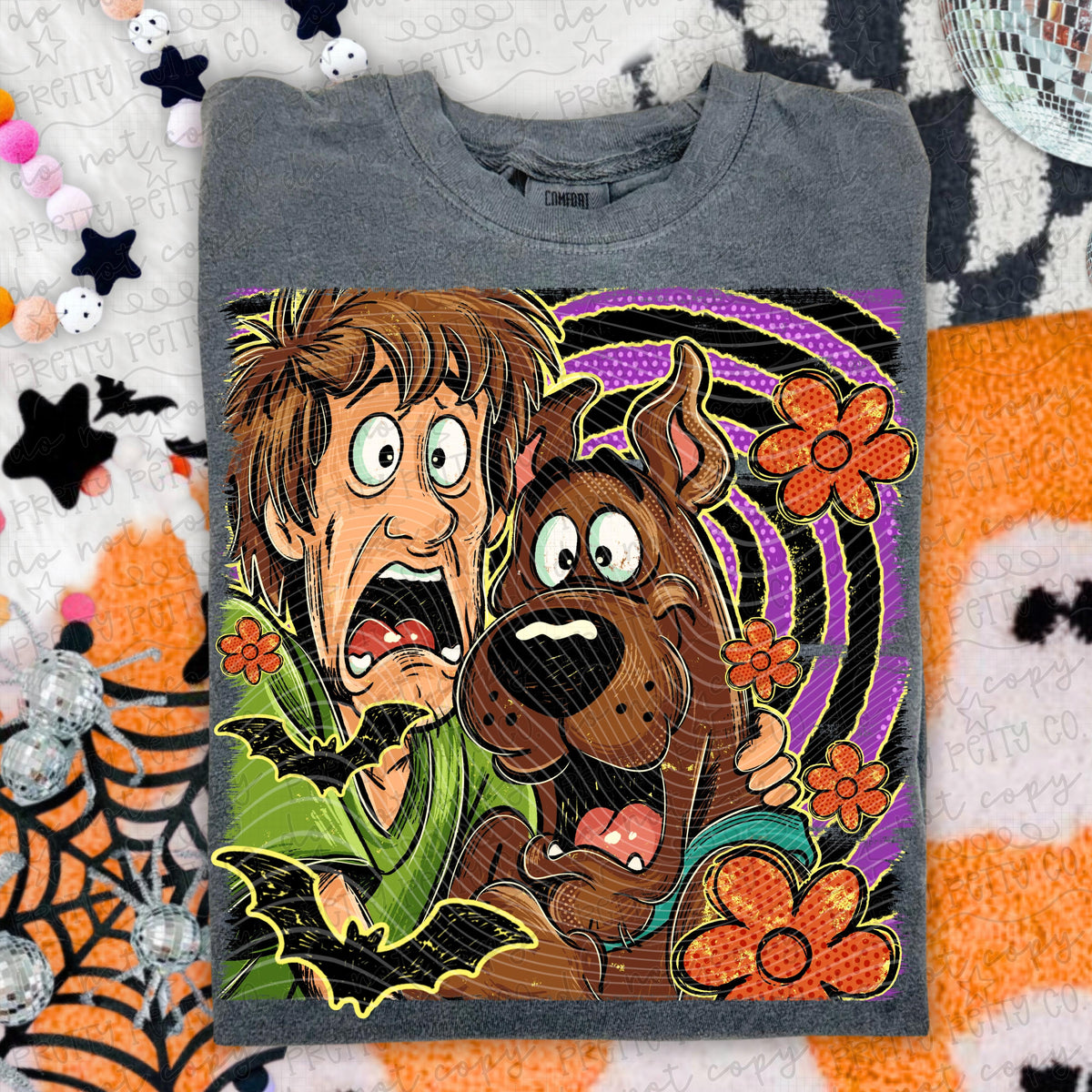 Spooky Mystery Duo Halloween Graphic Tee | Retro Halloween Shirt