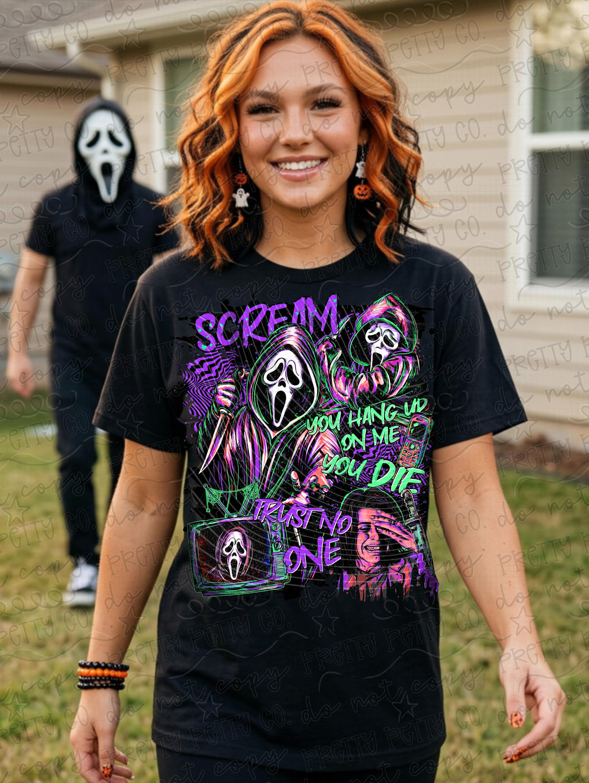 GF Horror Character Graphic Tee | Spooky Halloween Shirt