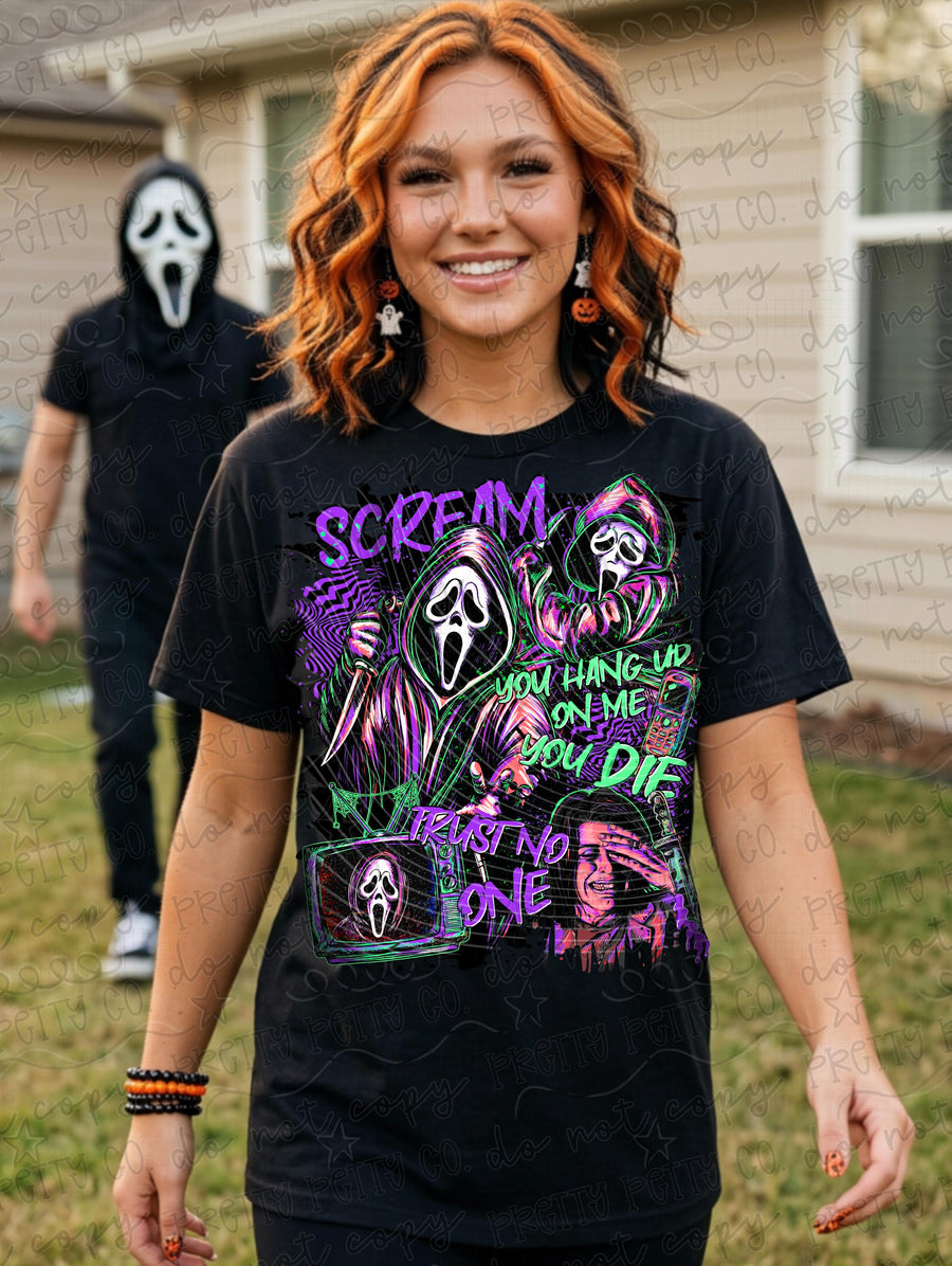 GF Horror Character Graphic Tee | Spooky Halloween Shirt