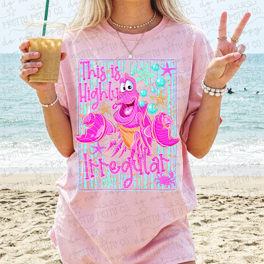 Sebastian Comfort Colors Shirt, Cute Crab Summer Graphic Tee, Vintage Beach Vacation T-Shirt, Coastal Ocean Lover Shirt for Women - Pretty Petty Co