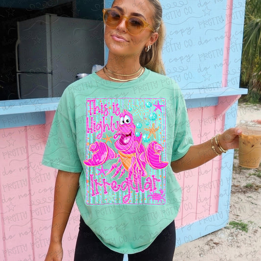 Sebastian Comfort Colors Shirt, Cute Crab Summer Graphic Tee, Vintage Beach Vacation T-Shirt, Coastal Ocean Lover Shirt for Women