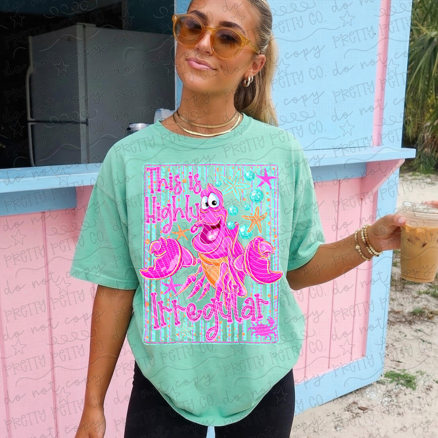 Sebastian Comfort Colors Shirt, Cute Crab Summer Graphic Tee, Vintage Beach Vacation T-Shirt, Coastal Ocean Lover Shirt for Women - Pretty Petty Co