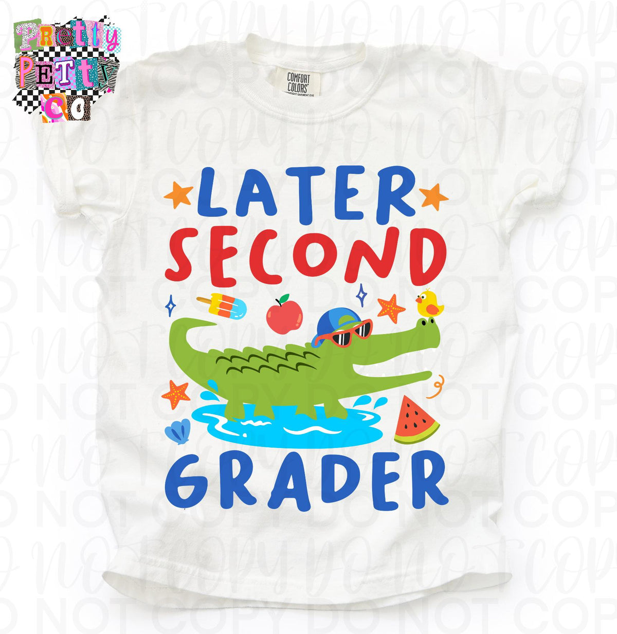 Later Gator Cute Alligator Graphic Tee, Back to School Boys Shirt, Fun Classroom Outfit, Comfort Colors, Youth Sizing - Pretty Petty Co