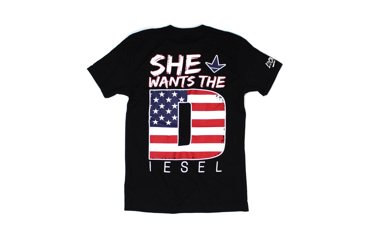 She Wants the Diesel Americana Tee - Pretty Petty Co