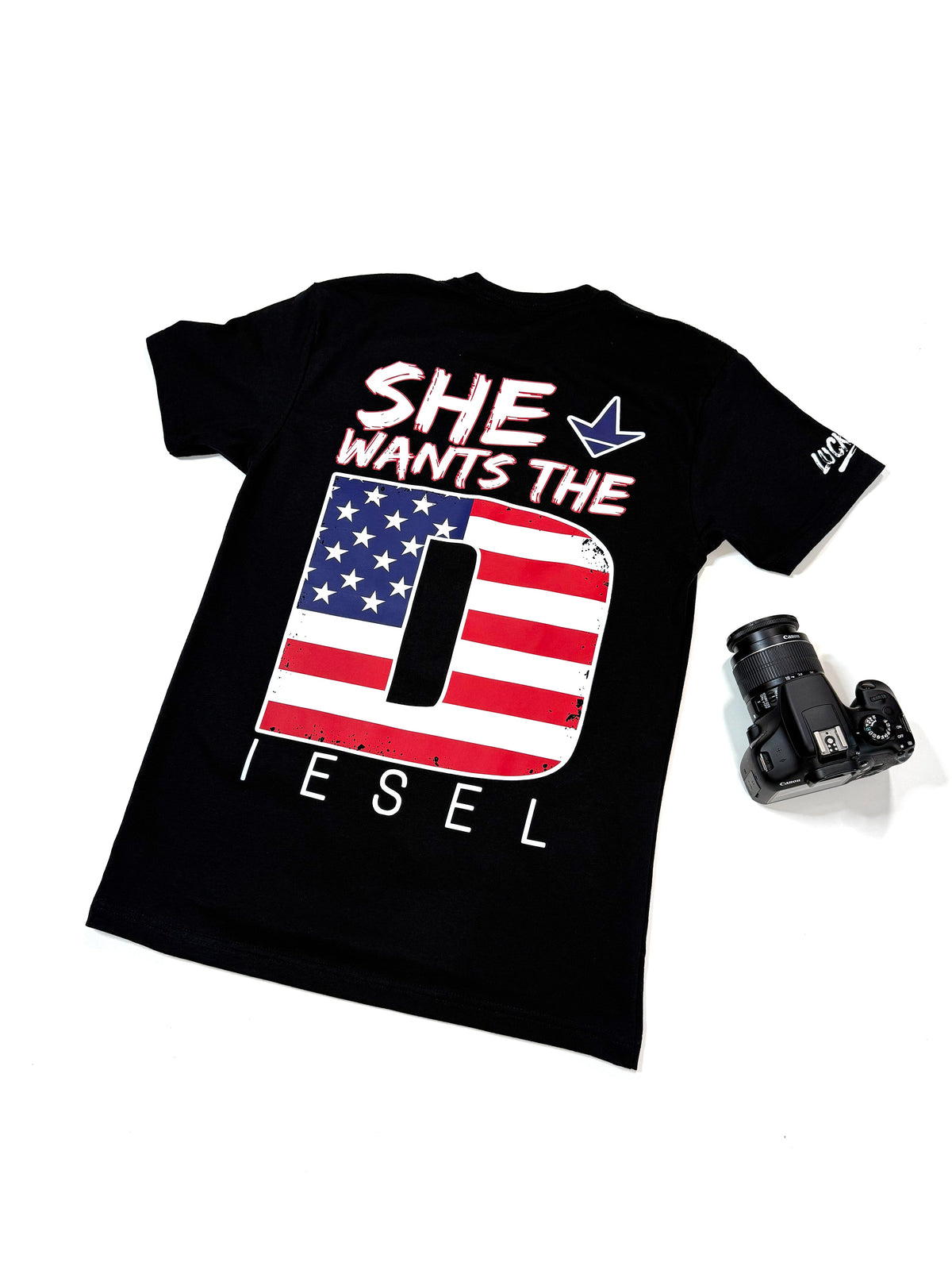 She Wants the Diesel Americana Tee - Pretty Petty Co