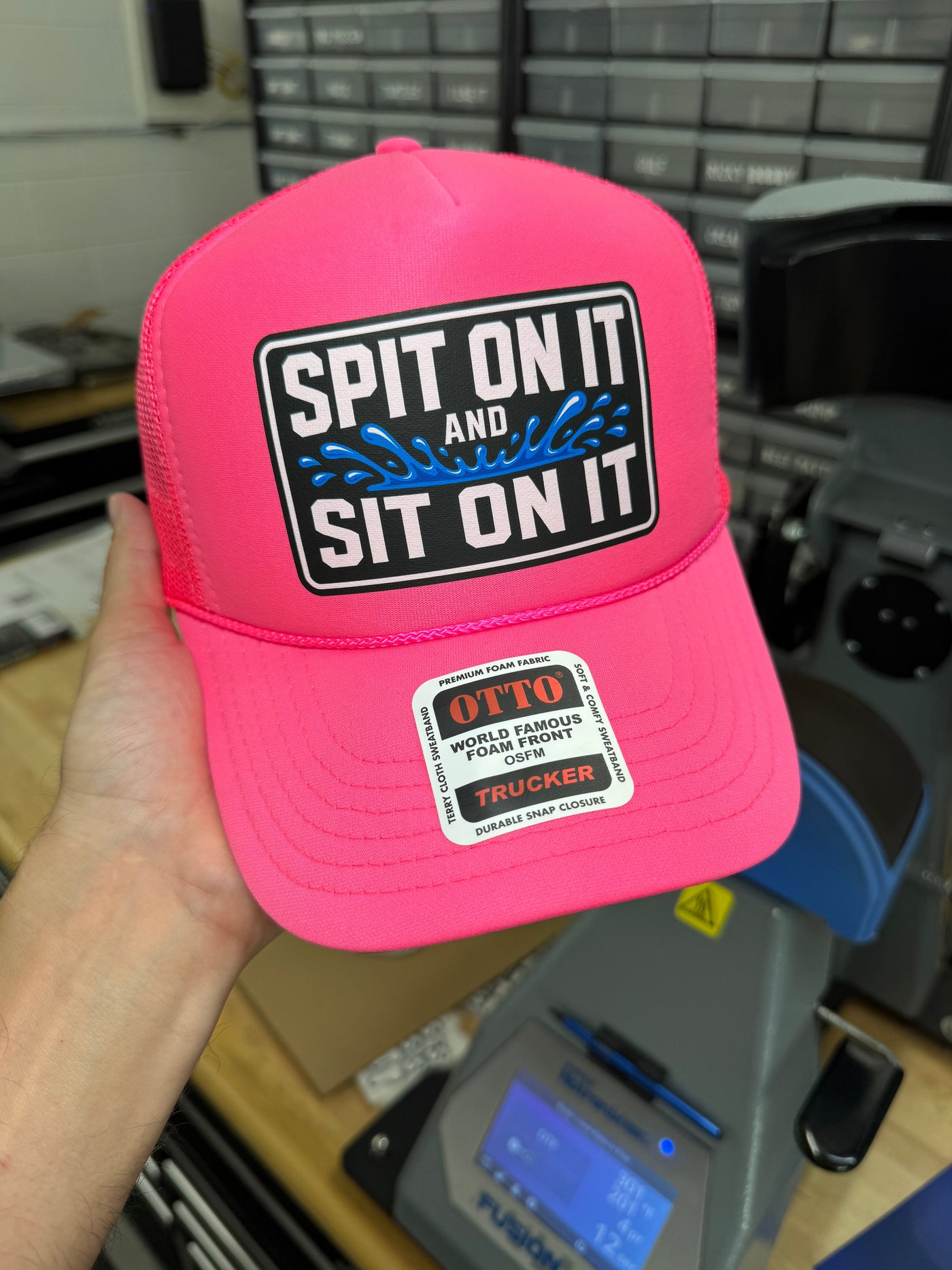 Spit On It and Sit On It Foam Trucker Hat