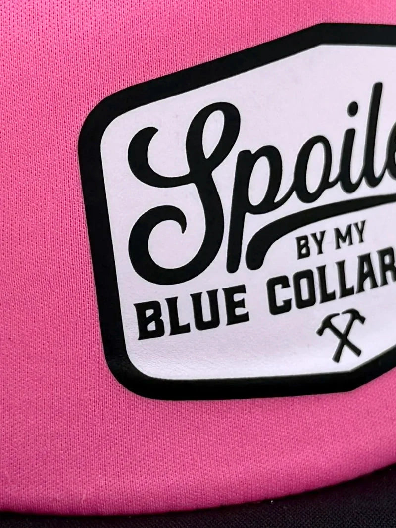 Spoiled By My Blue Collar Man Trucker Hat - Pretty Petty Co