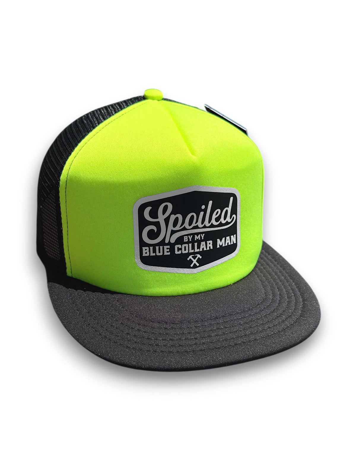 Spoiled By My Blue Collar Man Trucker Hat - Pretty Petty Co