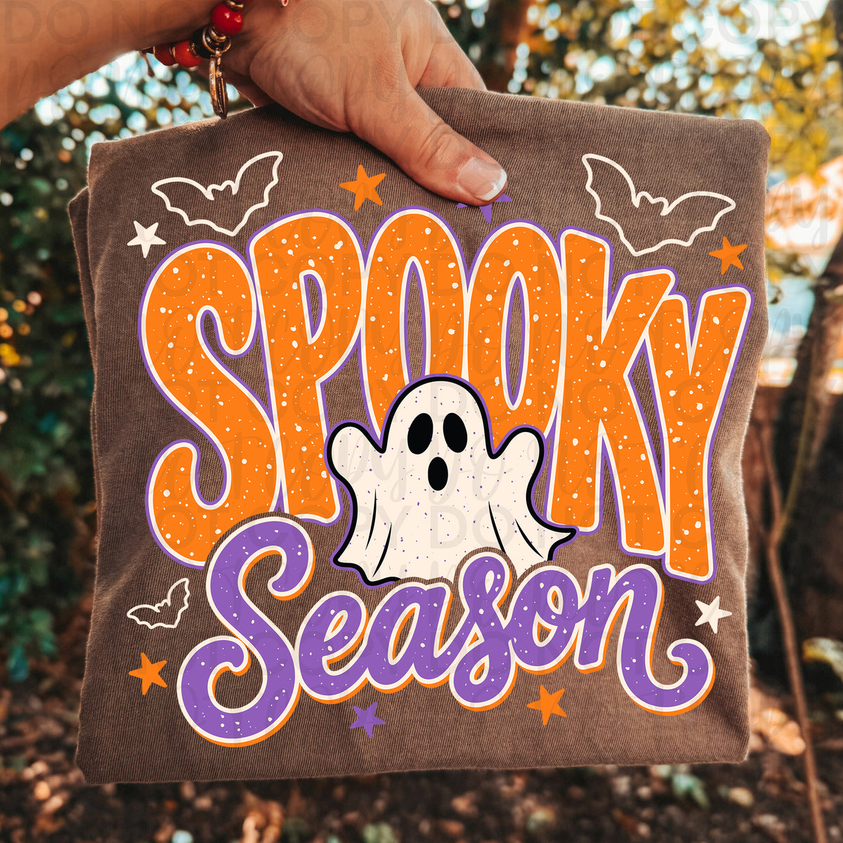 Spooky Season Ghost Halloween Shirt | Cute Ghost Graphic Tee | Trendy Fall Halloween T-Shirt | Retro Spooky Season Apparel