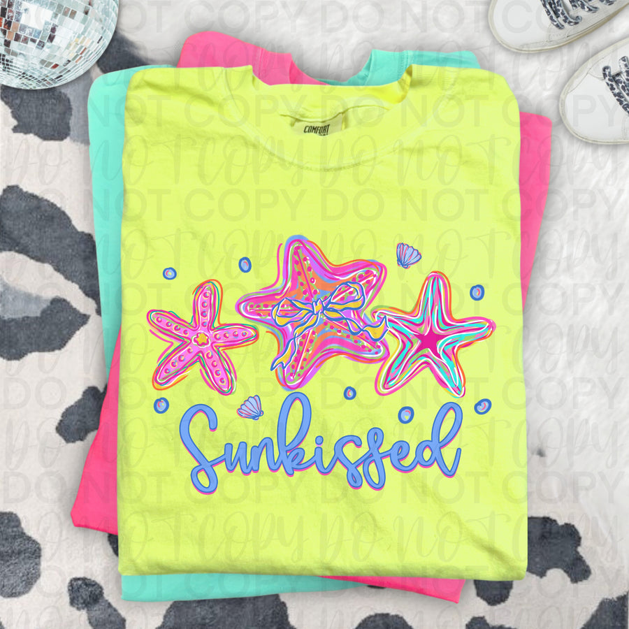Sunkissed Comfort Colors Graphic Tee, Summer Beachy Aesthetic Shirt, Cute Sun Glow Vibes, Trendy Boutique Style, Adult & Youth Sizes - Pretty Petty Co