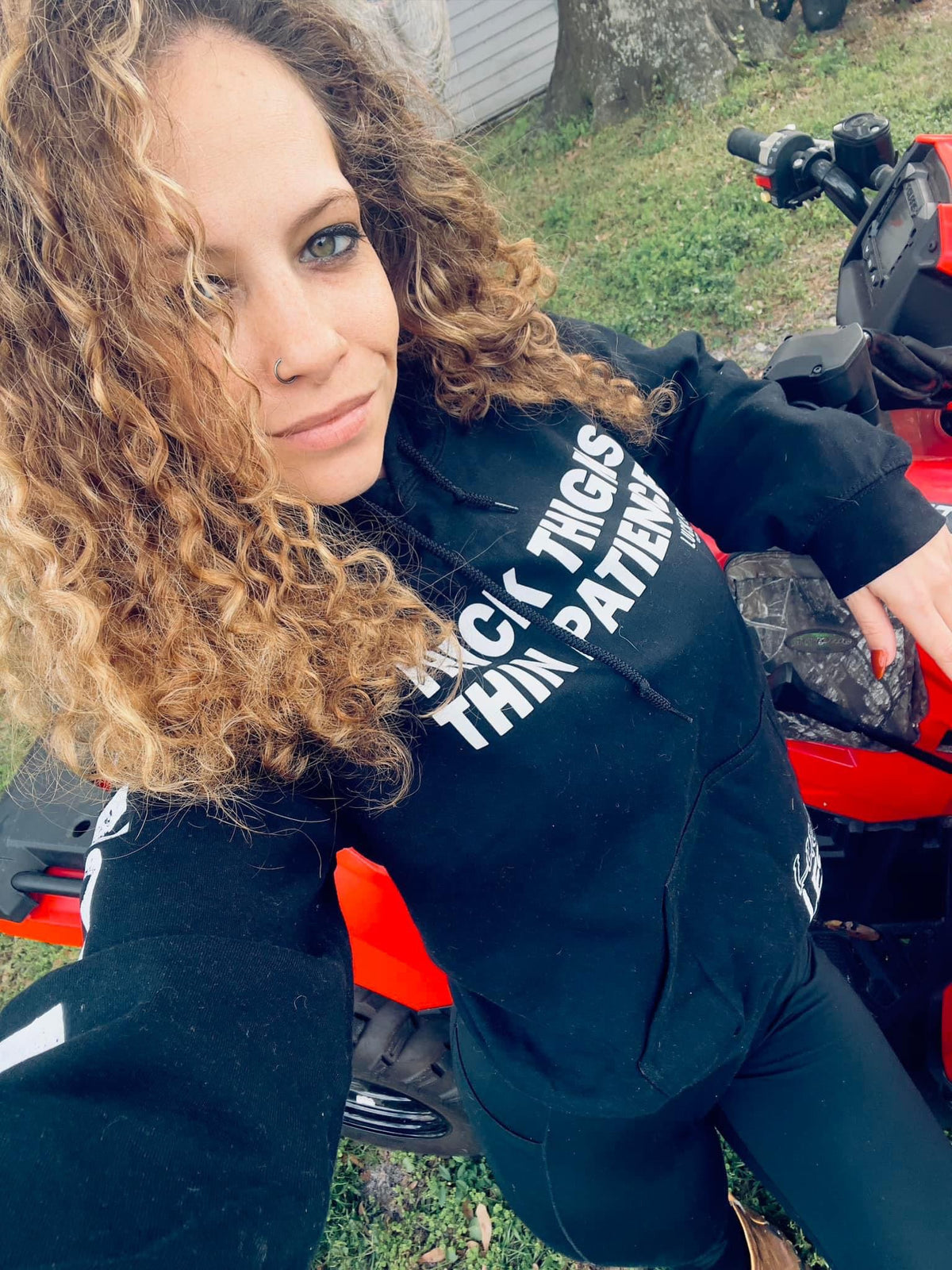 Thick Thighs Thin Patience Hoodie - Pretty Petty Co