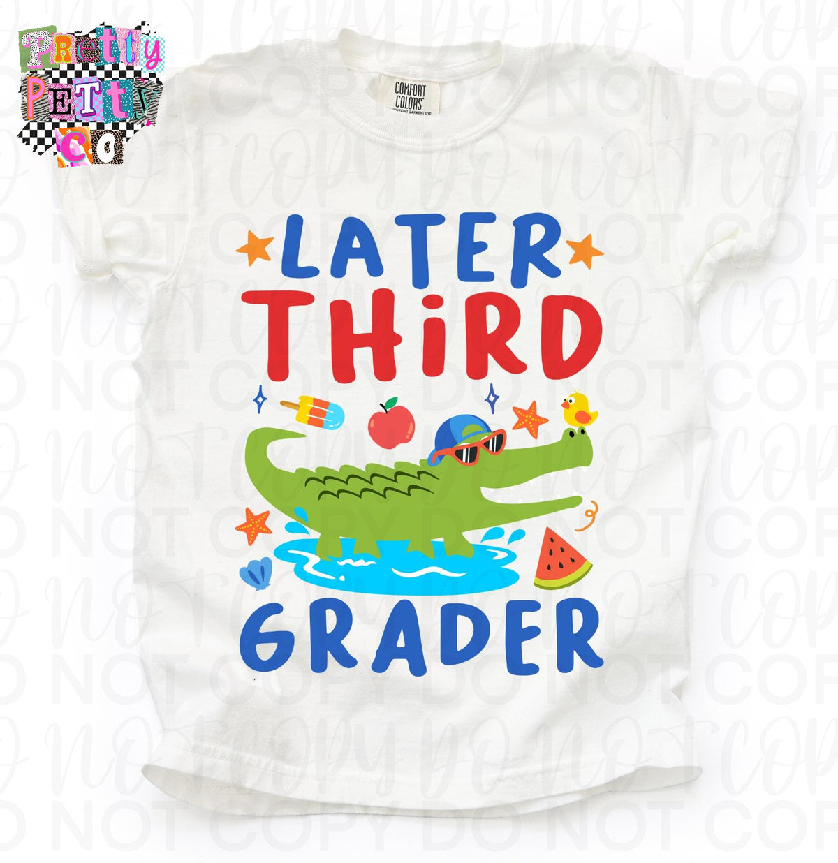 Later Gator Cute Alligator Graphic Tee, Back to School Boys Shirt, Fun Classroom Outfit, Comfort Colors, Youth Sizing - Pretty Petty Co