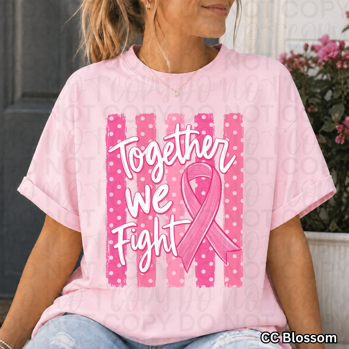 Pink Breast Cancer Awareness Comfort Colors Shirt – October We Wear Pink Tee