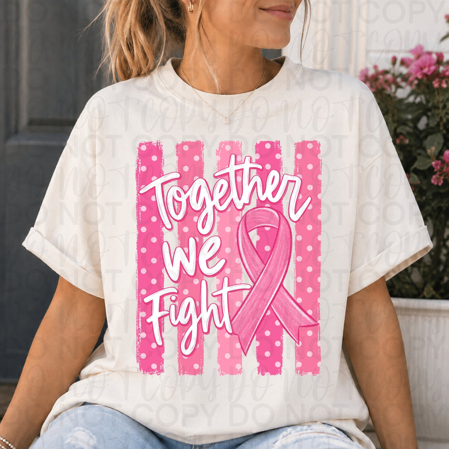 Pink Breast Cancer Awareness Comfort Colors Shirt – October We Wear Pink Tee
