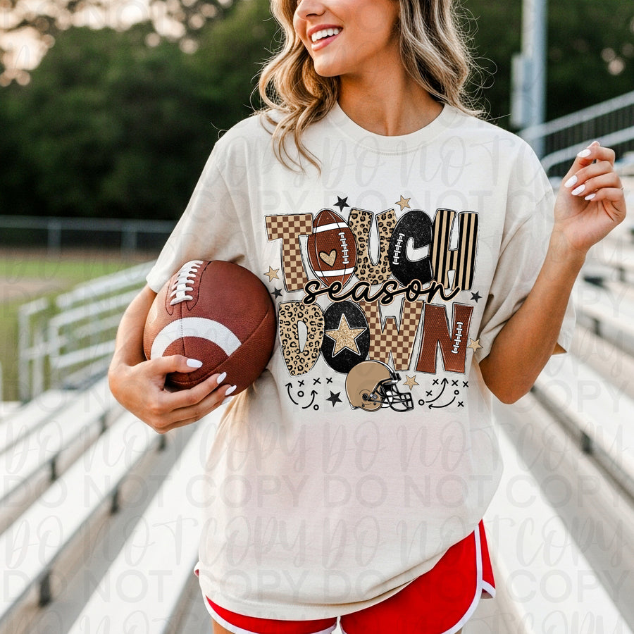 Touchdown Shirt | Football Game Day Tee | Football Fan Graphic Tee | Tailgate Shirt | Sports Season Apparel | Gift for Football Fans