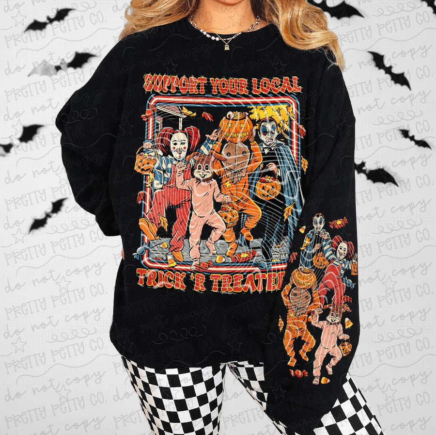 Trick 'r Treat Shirt | Horror Movie Inspired Tee | Retro Halloween Graphic Shirt | Spooky Season Apparel | Cult Classic Horror Fan Gift