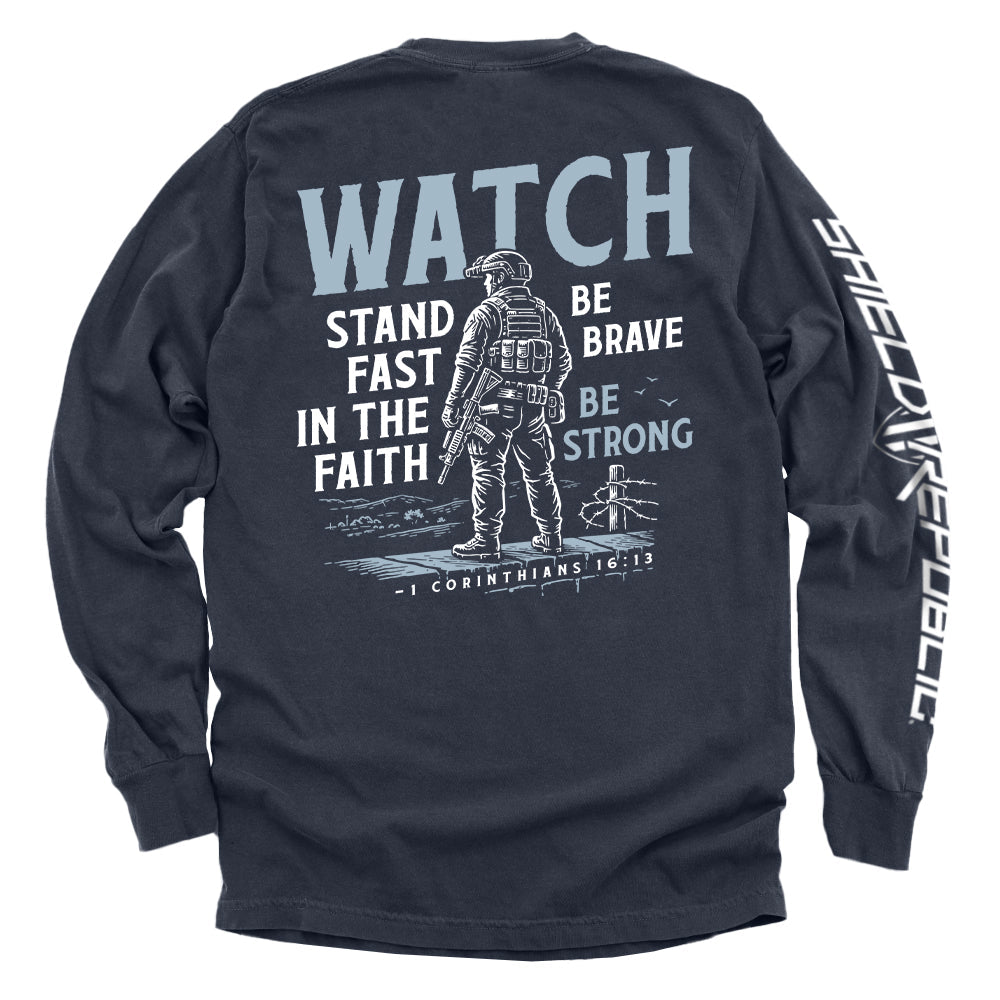Watch Stand Fast in the Faith (Back Print) - Pretty Petty Co