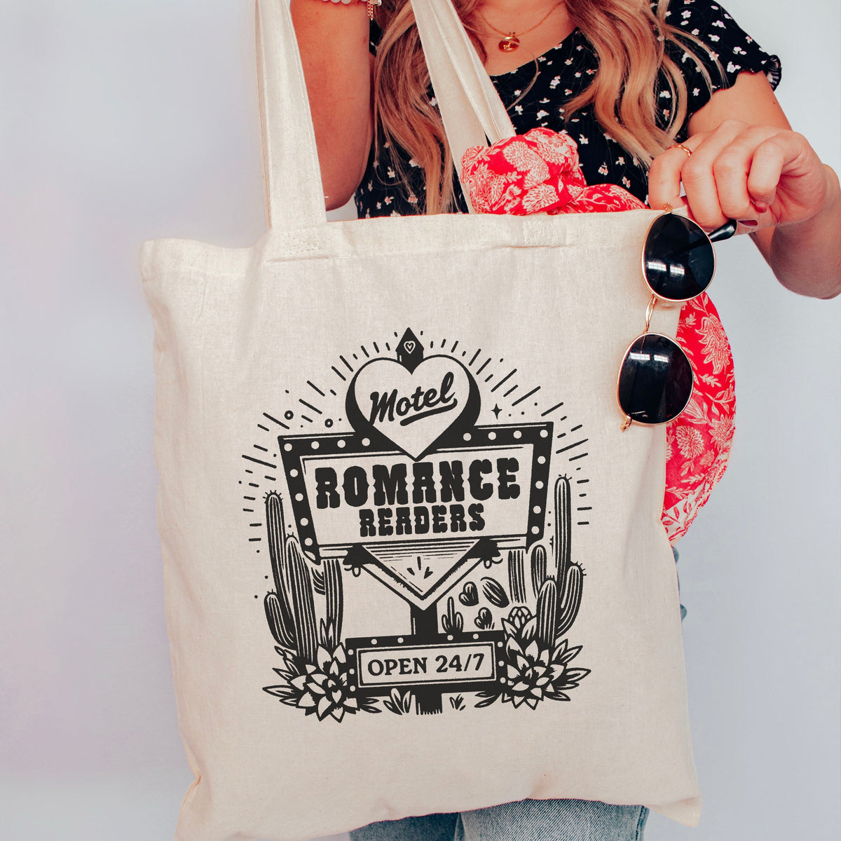 Romance Readers Motel Canvas Tote Bag