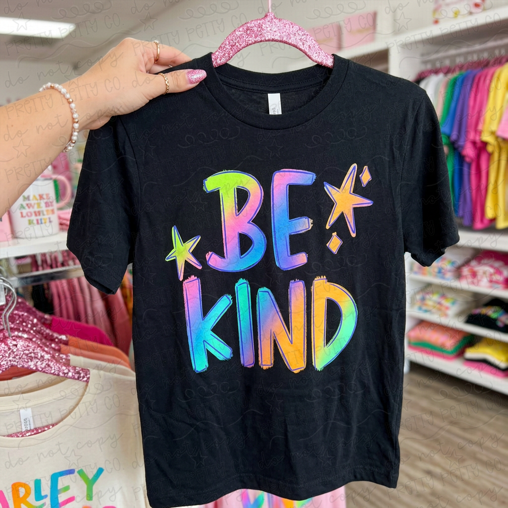 Be Kind Graphic Tee, Inspirational Shirt, Kindness Quote Tee, Positive Vibes Shirt, Mental Health Awareness Tee, Retro Inspirational Tee, Comfort Colors Graphic Tee, Motivational Shirt - Pretty Petty Co