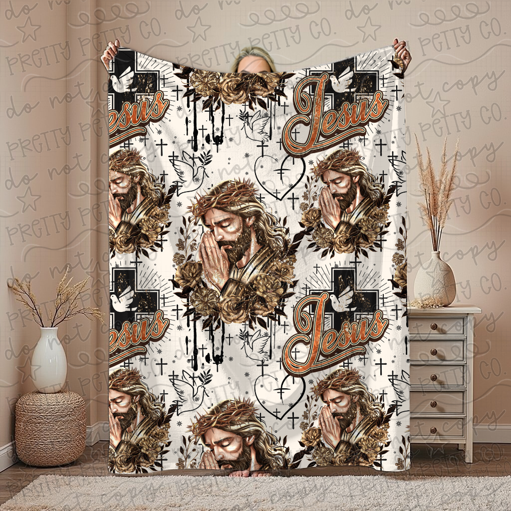 Jesus Blanket – Plush Throw, Soft Cozy Inspirational Christian Blanket