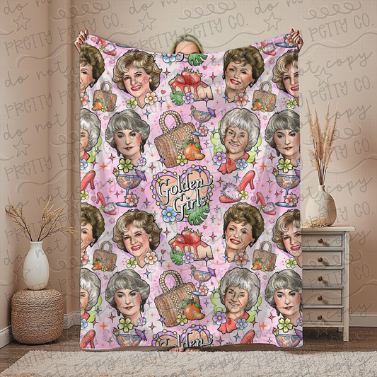 Golden Girls Blanket – Plush Throw, Soft Cozy 80s/90s Nostalgic Fan Blanket, Exclusive Limited Edition