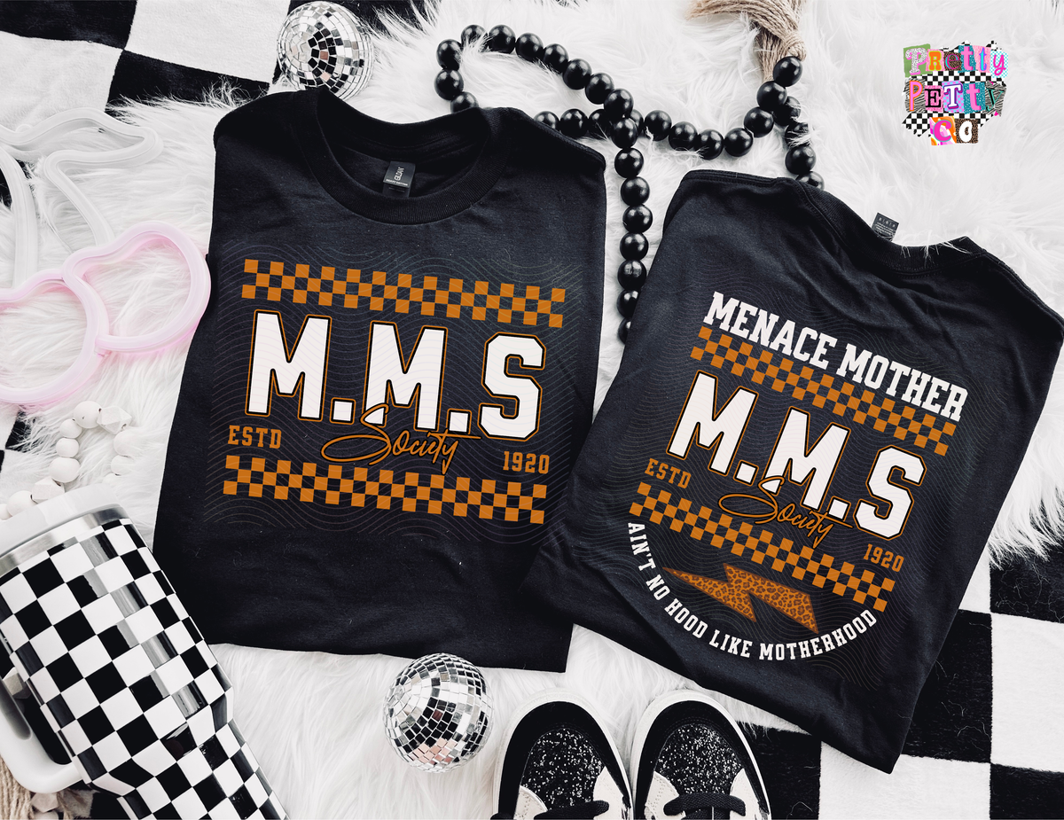Menace Mother Society Shirt | Funny Edgy Graphic Tee | Rebel Mom Life Top - Pretty Petty Co