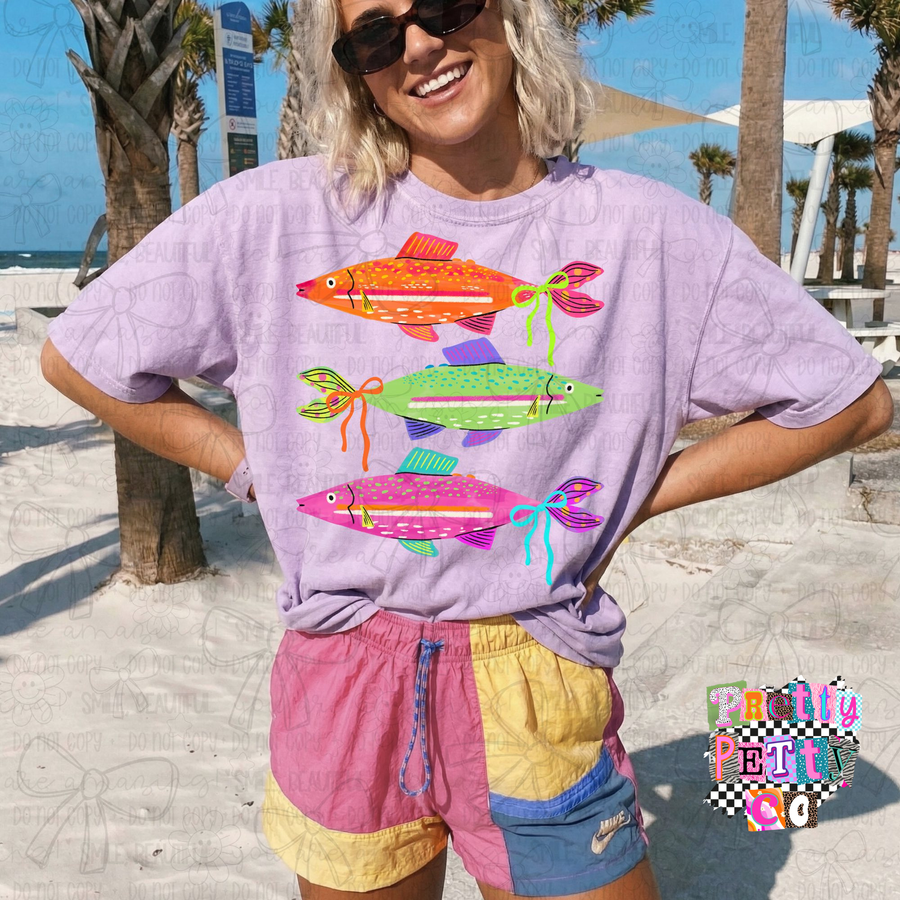 Fish Shirt for Women – Ocean Sea Life Graphic Tee – Fun Summer Animal Top – Beachy Coastal Vibes T‑Shirt - Pretty Petty Co
