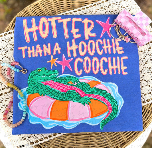 Hotter Than a Hoochie Coochie Graphic Tee, Funny Southern Saying Shirt, Country Humor Tee, Comfort Colors, Adult & Youth Sizing