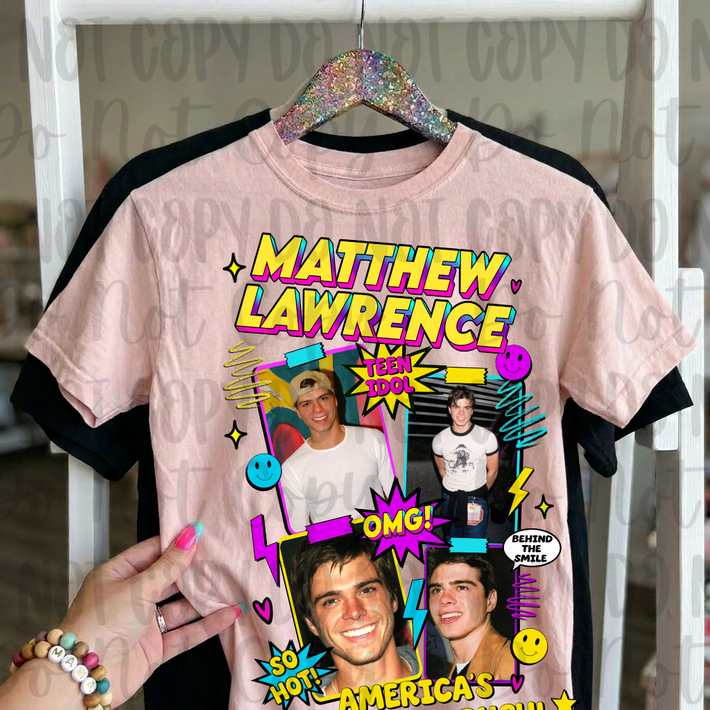 90s Heart Throb Graphic Tee | Retro Teen Idol Shirt | Nostalgic Y2K Pop Culture Tee - Pretty Petty Co