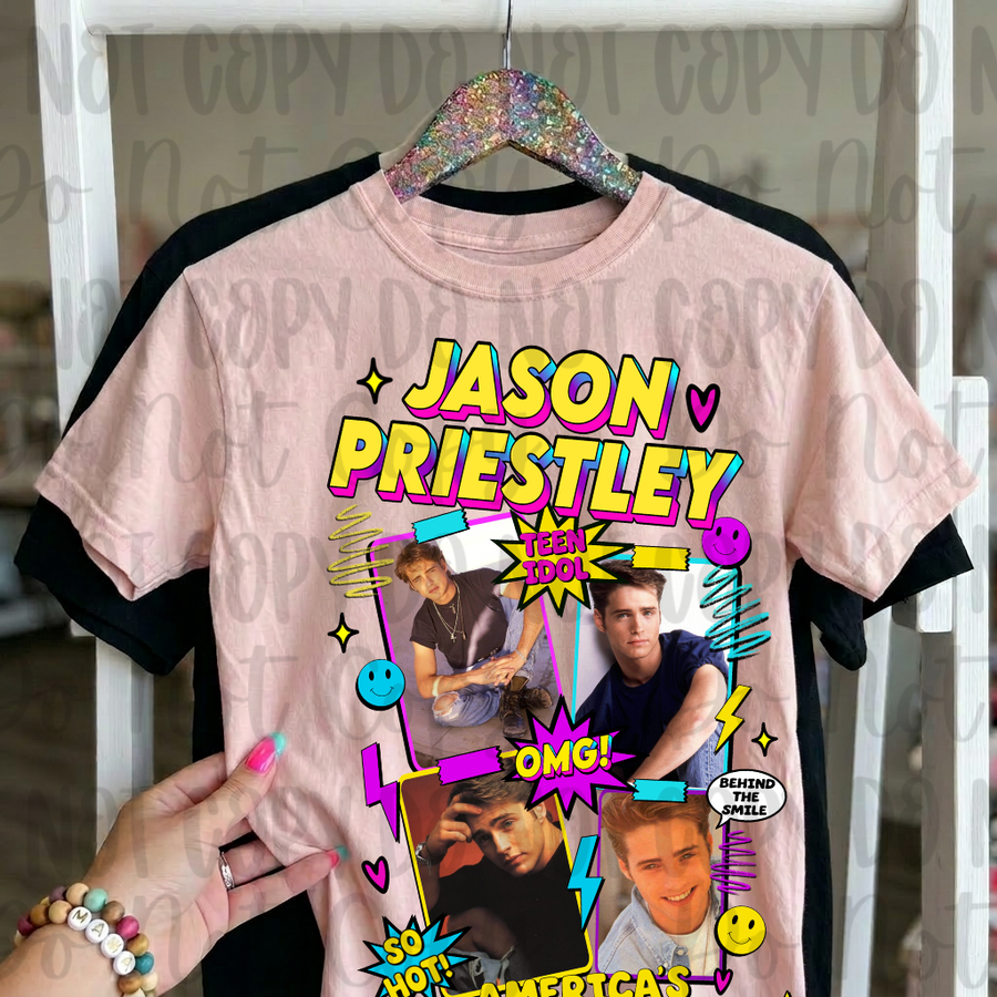90s Heart Throb Graphic Tee | Retro Teen Idol Shirt | Nostalgic Y2K Pop Culture Tee - Pretty Petty Co
