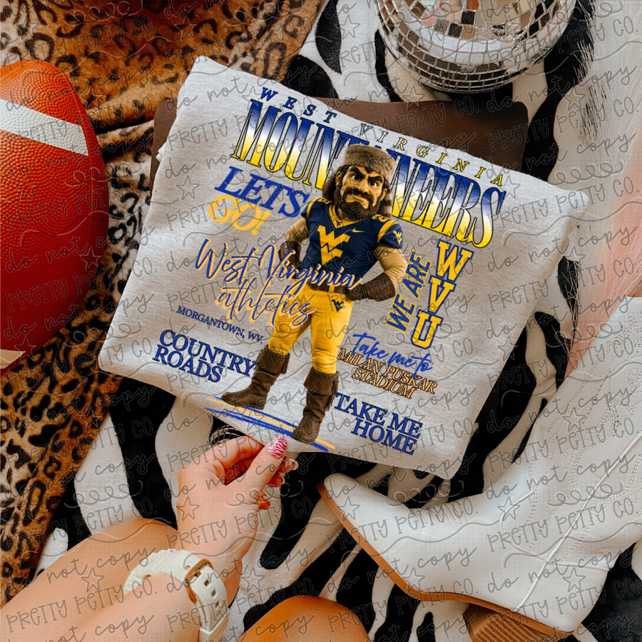 West Virginia University Shirt | WVU Mountaineers Inspired Game Day Tee | College Football Graphic Shirt | Unisex Fan Apparel