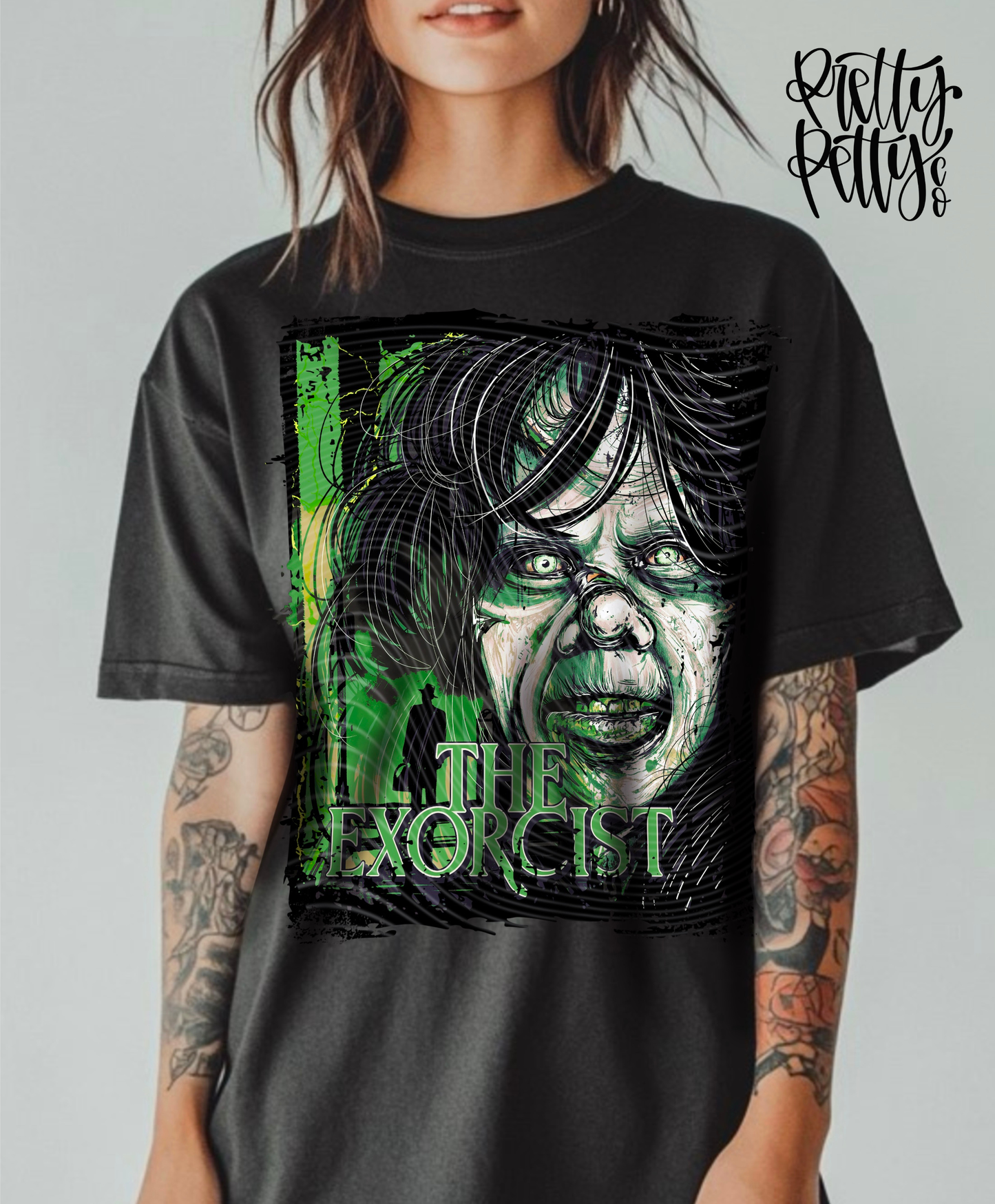 Possessed Girl Horror Halloween Shirt | Vintage Scary Movie Inspired Graphic Tee