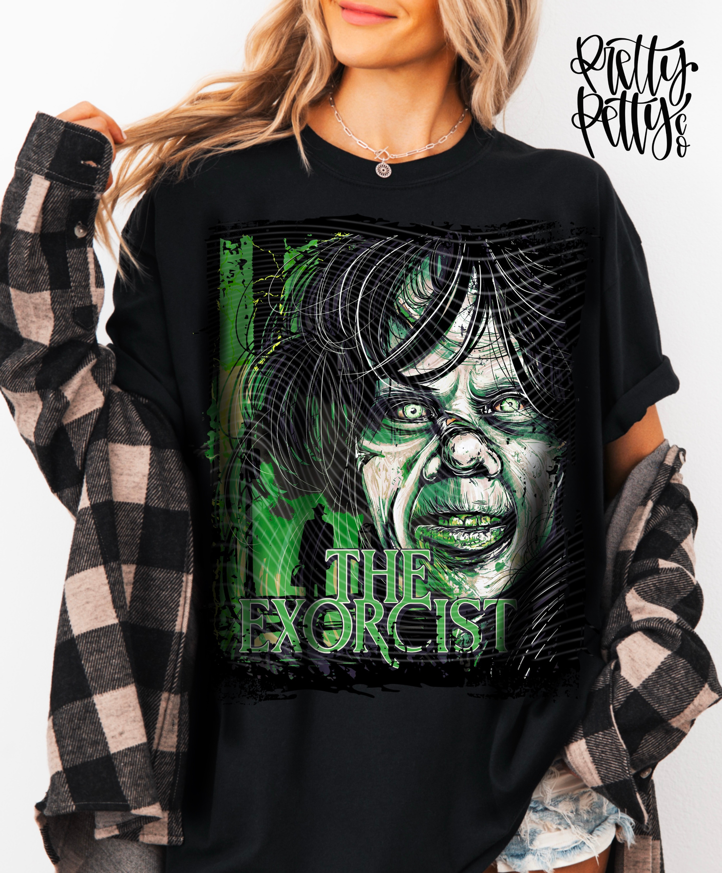 Possessed Girl Horror Halloween Shirt | Vintage Scary Movie Inspired Graphic Tee