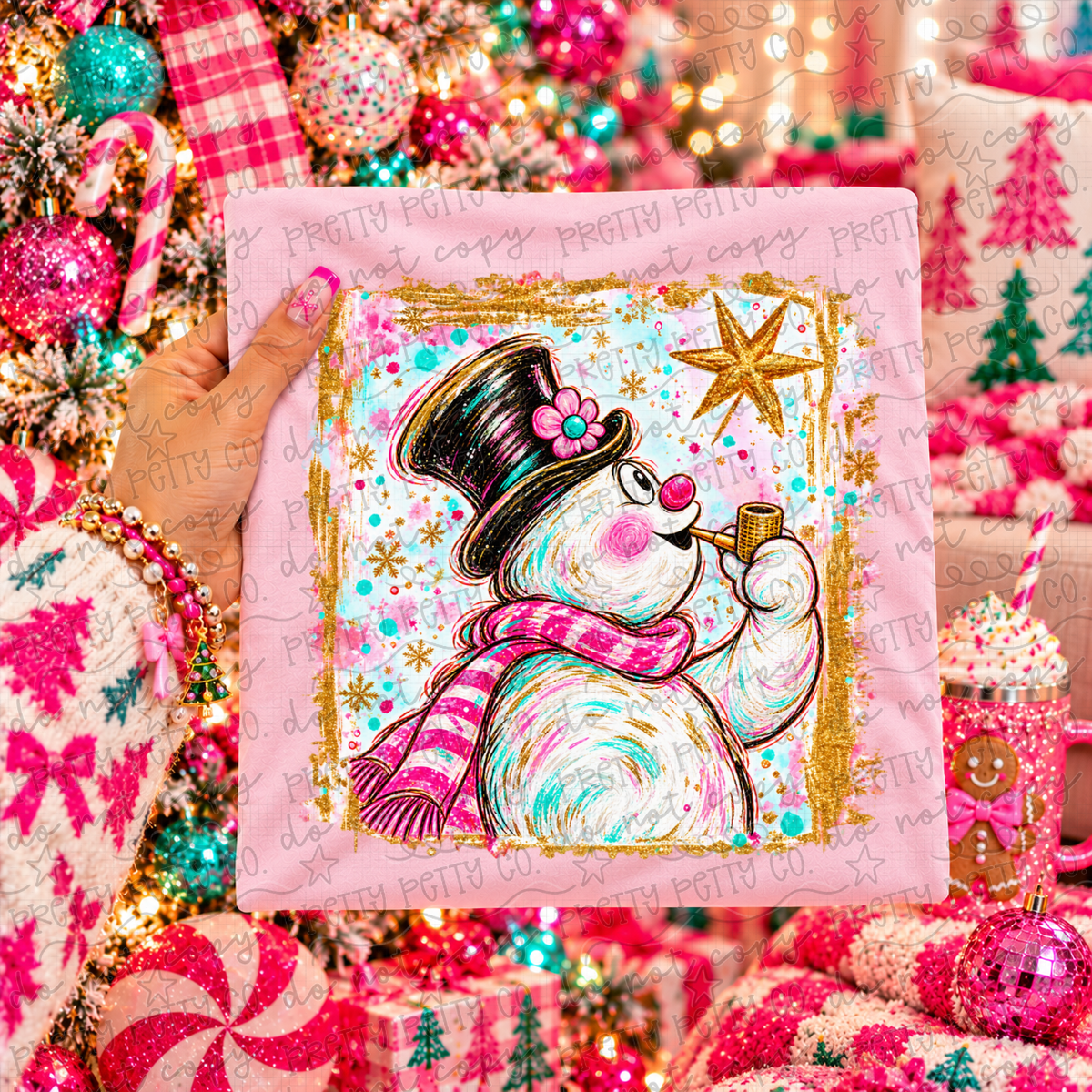 Snowman Graphic Tee | Retro Christmas Character Shirt | Holiday Tee