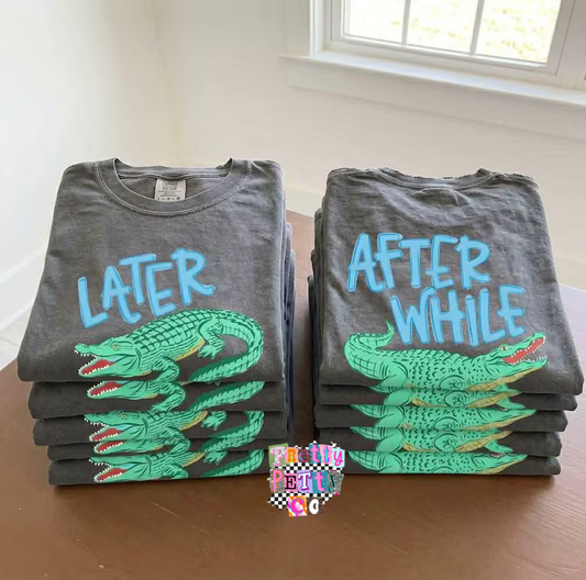 Later Gator After While Crocodile Shirt – Cute Retro Graphic Tee – Funny Southern Saying Tee