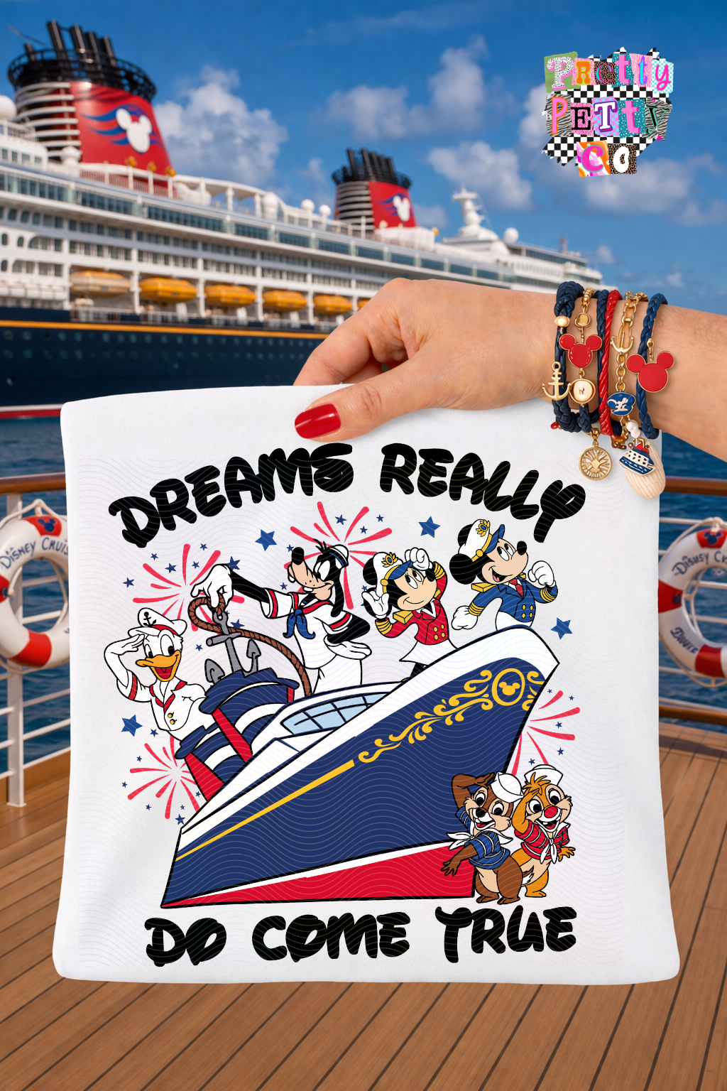 Favorite Mouse Cruise Tee – Fun Cartoon Shirt - Pretty Petty Co