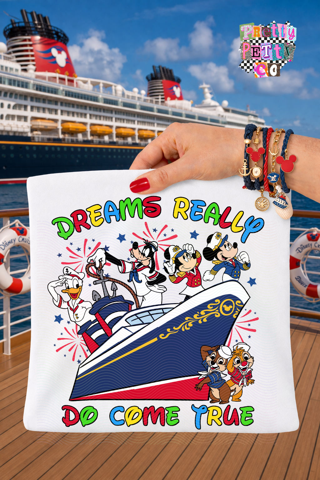 Favorite Mouse Cruise Tee – Fun Cartoon Shirt - Pretty Petty Co