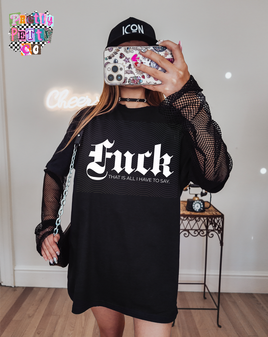As Fuck Is My Favorite Unit of Measurement Graphic Tee | Funny Sarcastic Shirt - Pretty Petty Co