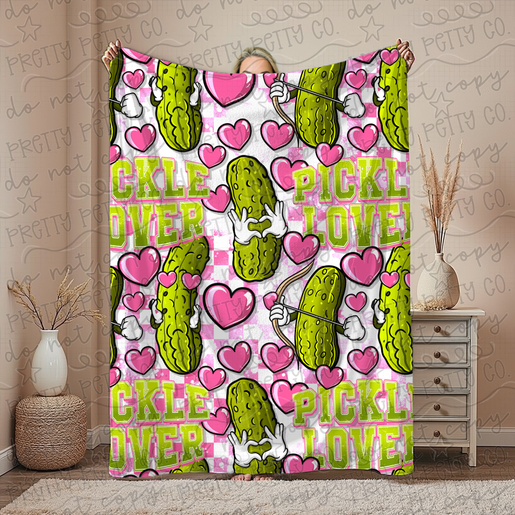 Pickle Lover Blanket – Plush Throw, Soft Cozy Fun Fan Blanket