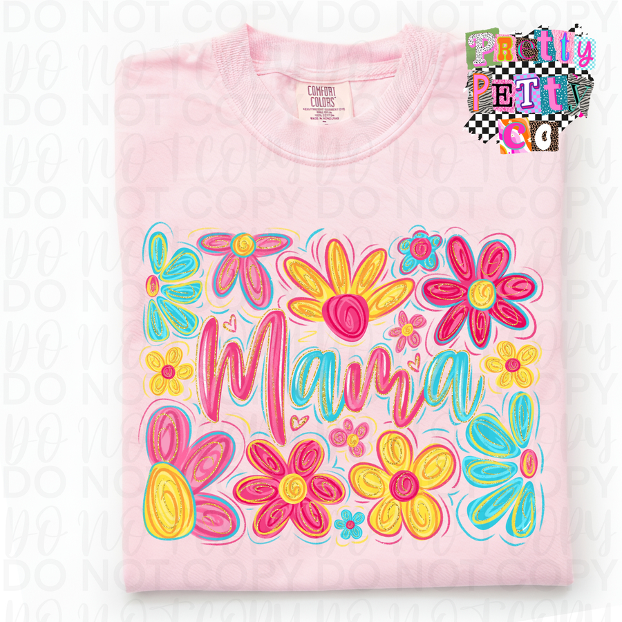 Beautiful Mama Graphic Tee | Cute Motherhood Shirt | Trendy Mama T-Shirt - Pretty Petty Co