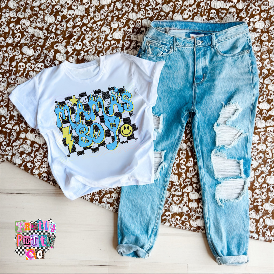 Blue Kid Tee | Mama’s Boy Matching Outfit | Mom & Son Shirt - Pretty Petty Co