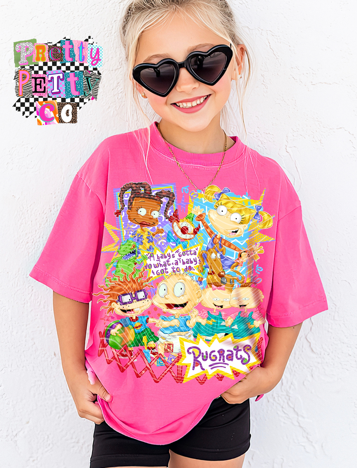 A Baby’s Gotta Do What a Baby’s Gotta Do Graphic Tee – Cute 90s Nostalgia Shirt for Women – Retro Baby Quote T‑Shirt – Vintage Cartoon Inspired Top - Pretty Petty Co