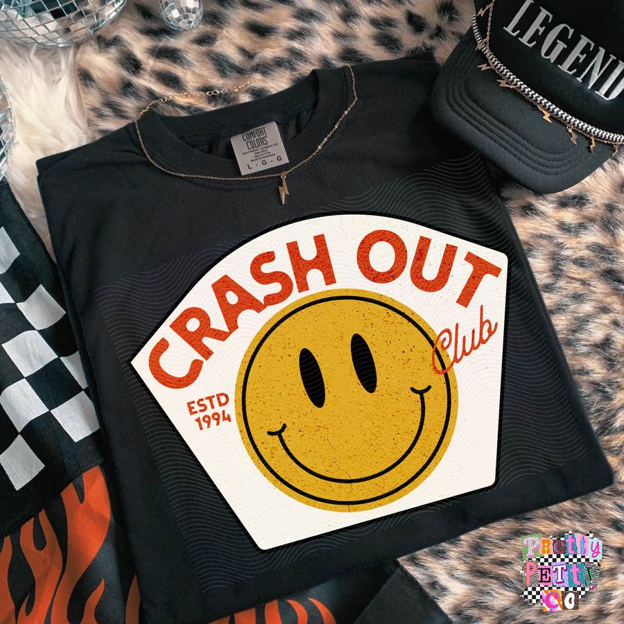 Chaos Crew Shirt | Crash Out Club Funny Graphic Tee | Relatable Humor Top - Pretty Petty Co