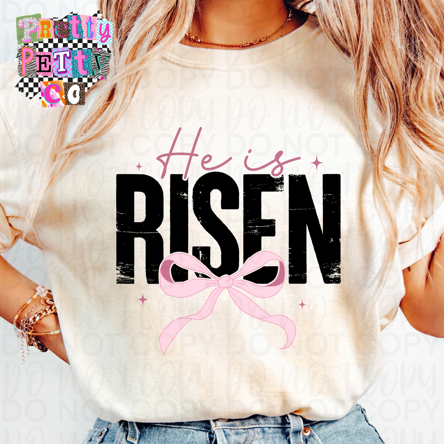 He Is Risen Easter Graphic Tee | Christian Faith Shirt | Religious Easter T-Shirt