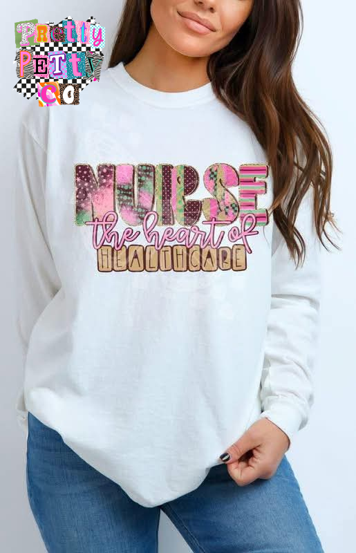 Healthcare Worker Graphic Tee | Nurse Appreciation Shirt | Trendy Work T-Shirt - Pretty Petty Co