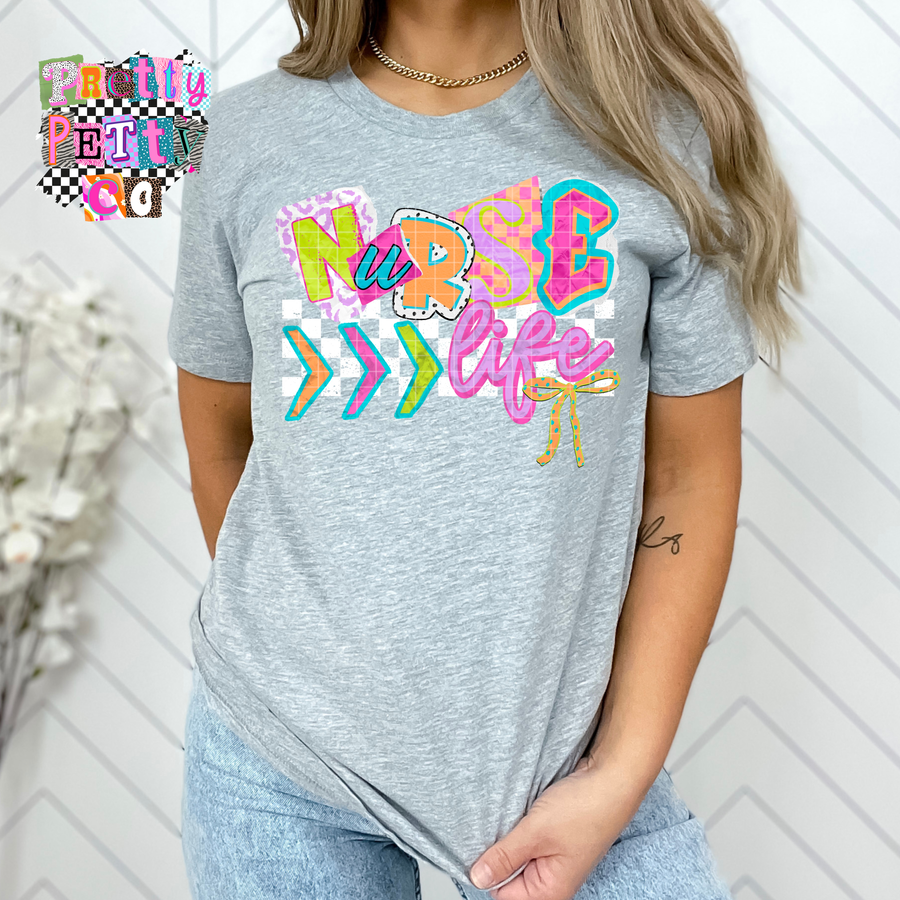 Healthcare Worker Graphic Tee | Nurse Life Shirt | Trendy Work T-Shirt - Pretty Petty Co