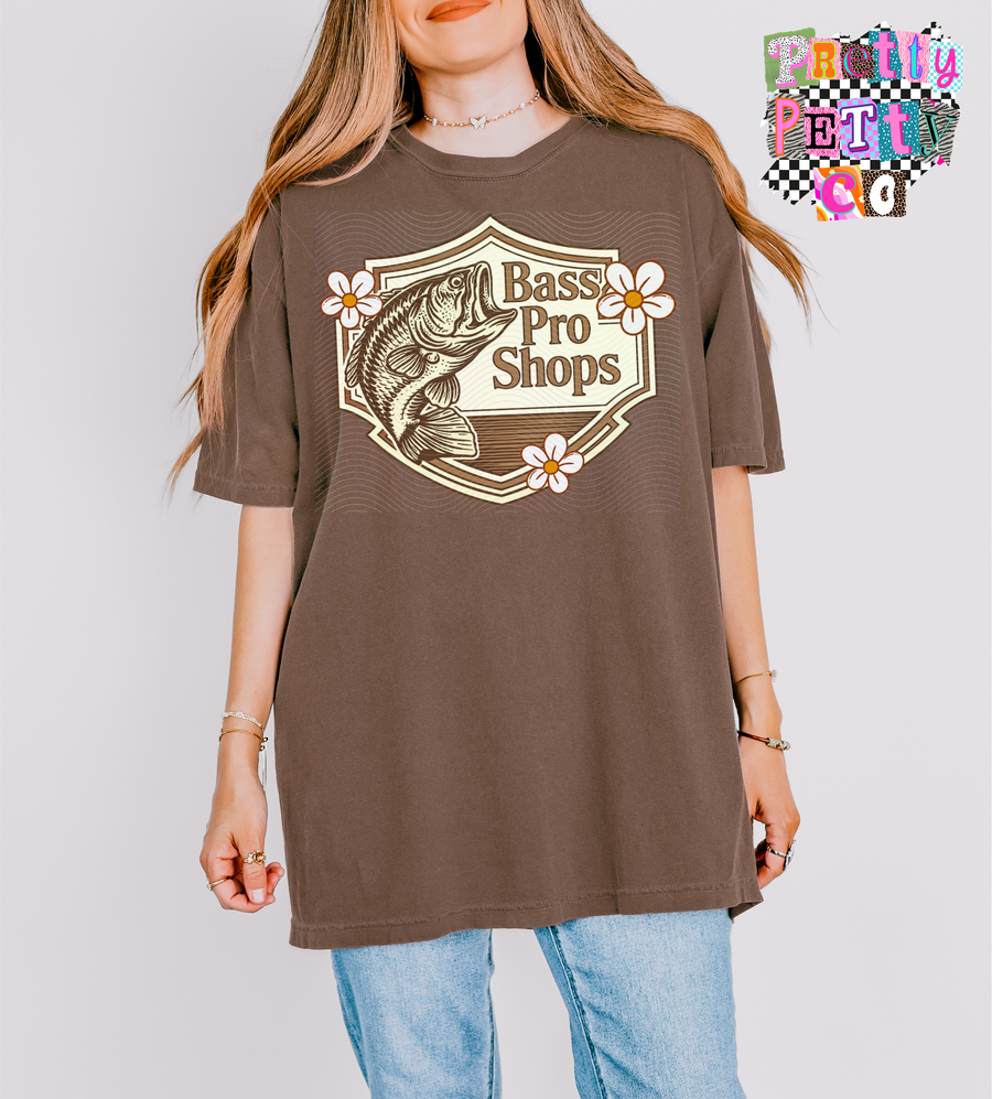 Bass Fishing Inspired Graphic Tee | Outdoors Fisherman Shirt | Trendy Fishing T-Shirt - Pretty Petty Co