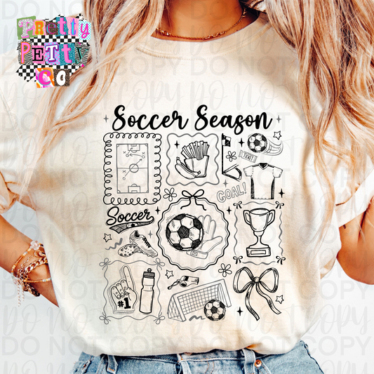 Soccer Season Shirt | Soccer Mom Game Day Tee | Funny Sports Graphic T-Shirt