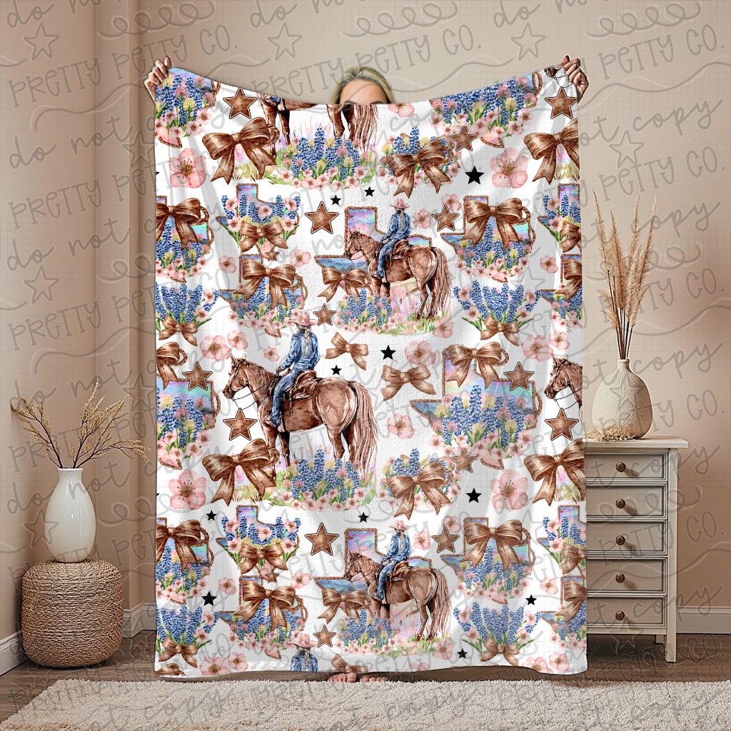 Plush Choosin’ Texas Throw Blanket – Soft Cozy Blanket for Adults & Kids