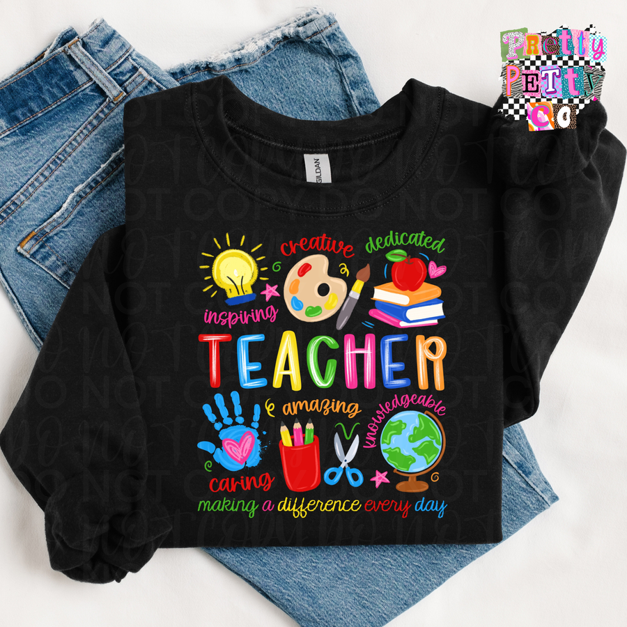 Teacher Life Graphic Tee | Cute Teacher Shirt | Trendy Classroom T-Shirt - Pretty Petty Co